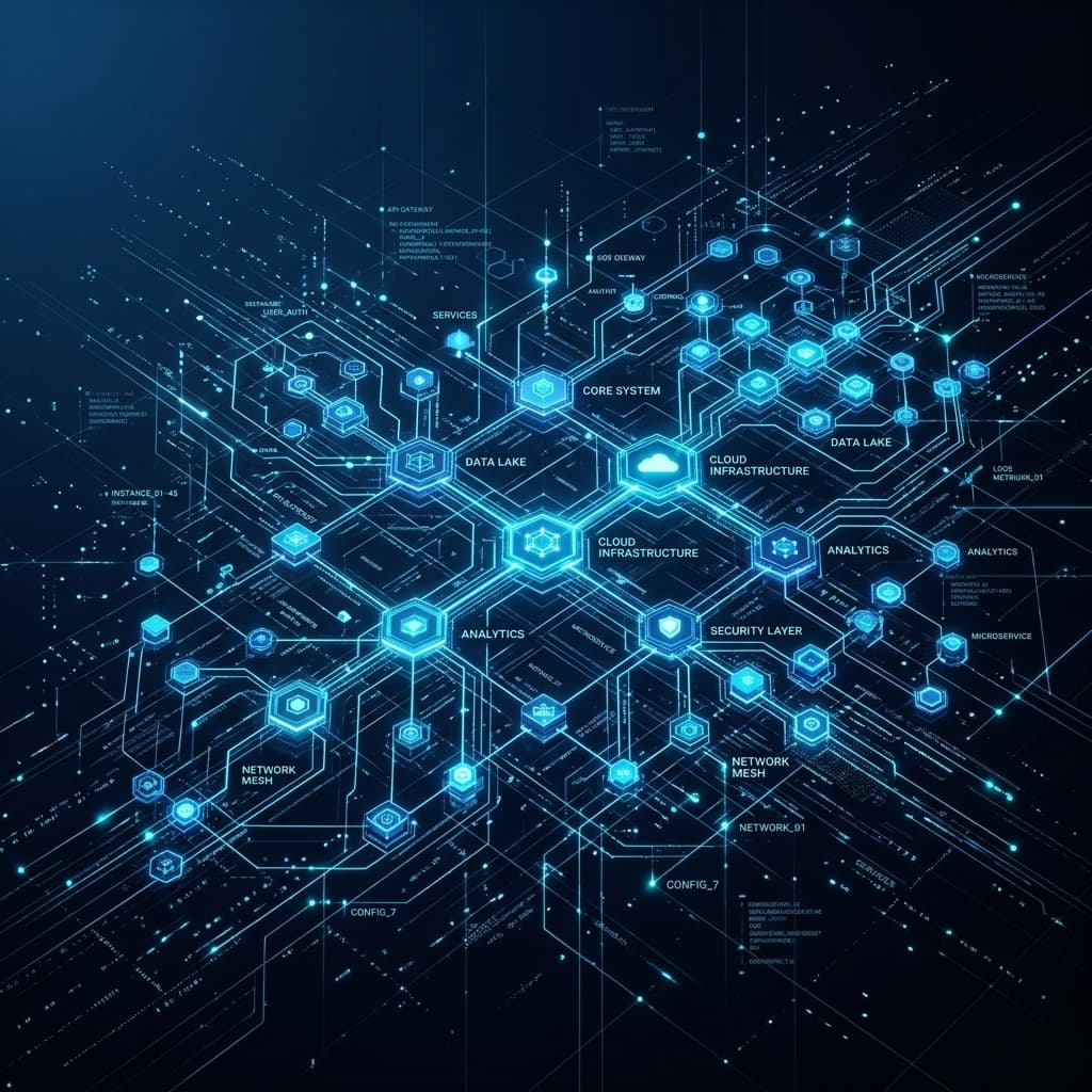 Software Delivery High-Tech Background